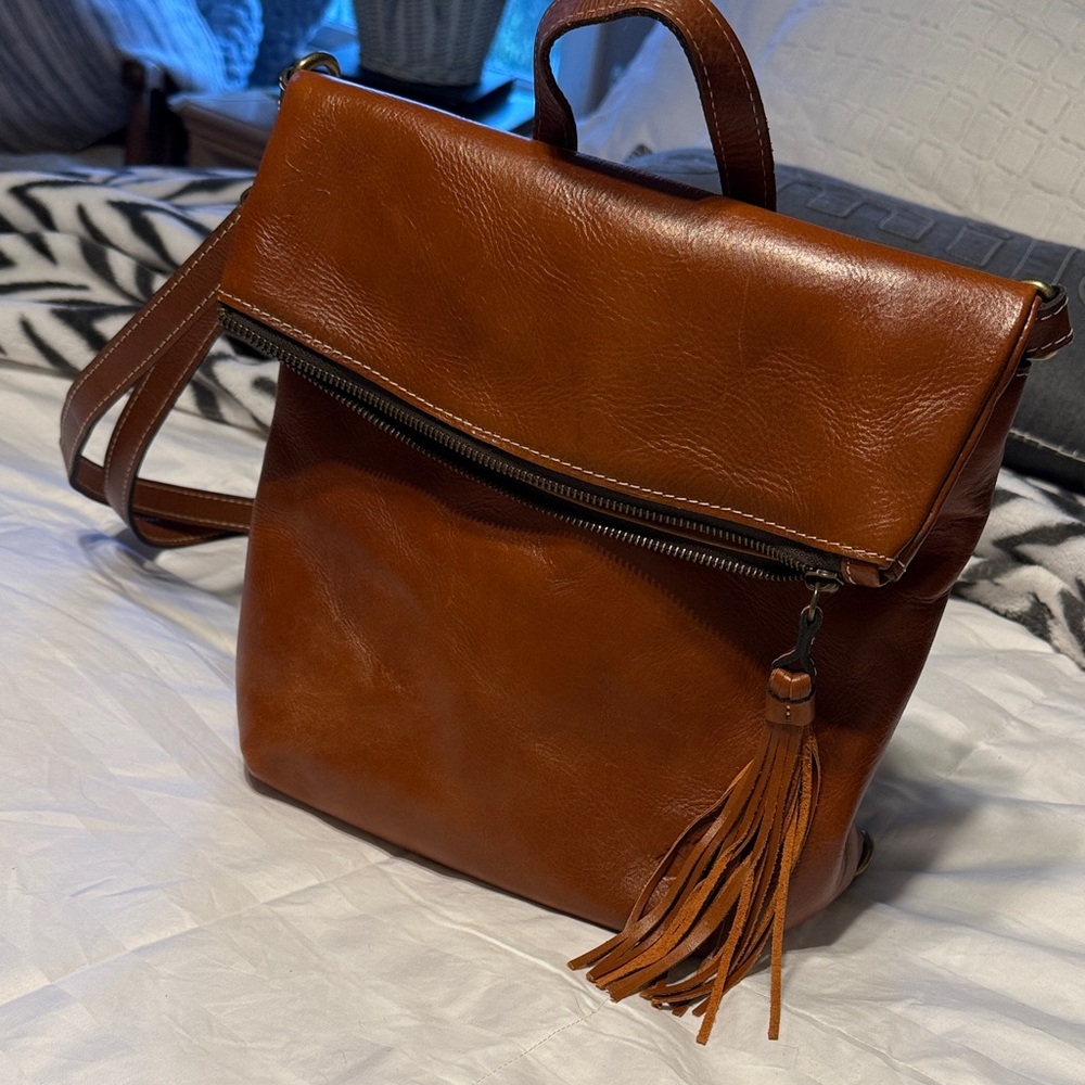 Elegant Brown Leather Women's Bag